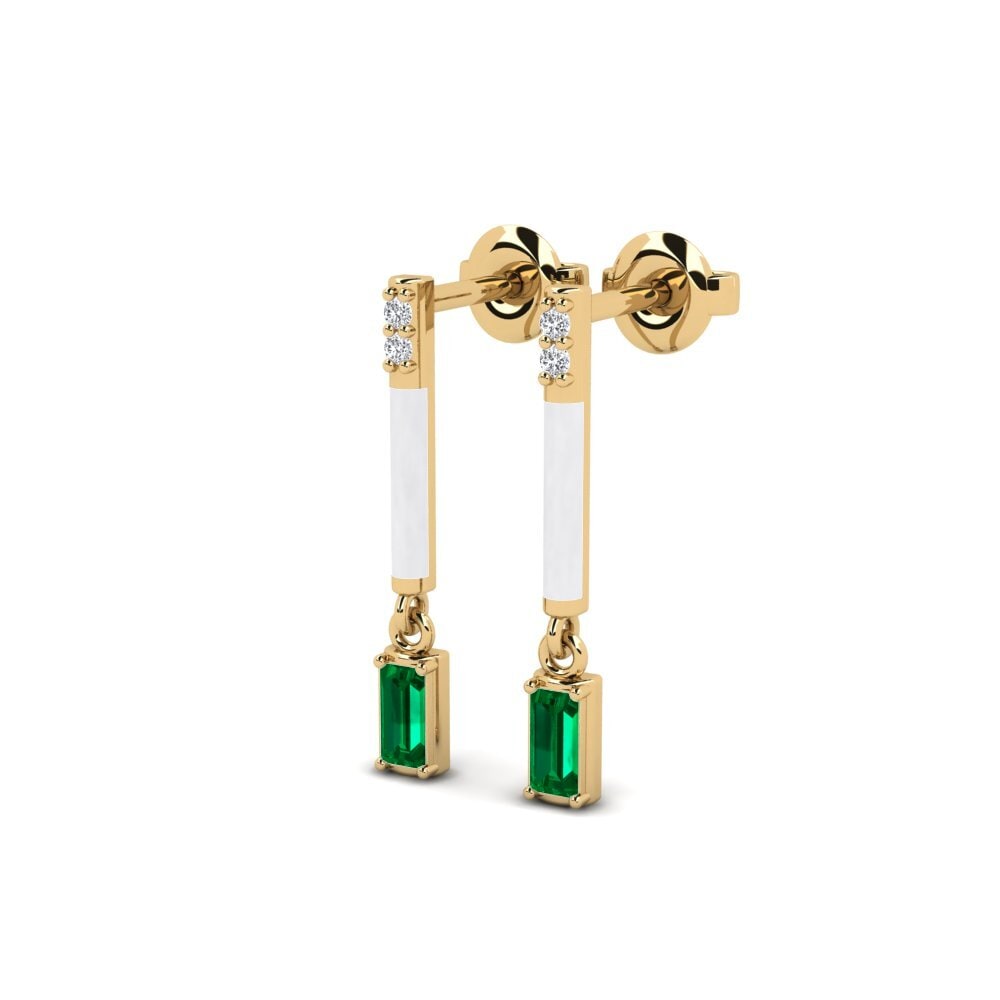 Circonita Verde Pendiente de mujer Gramvousa - A
