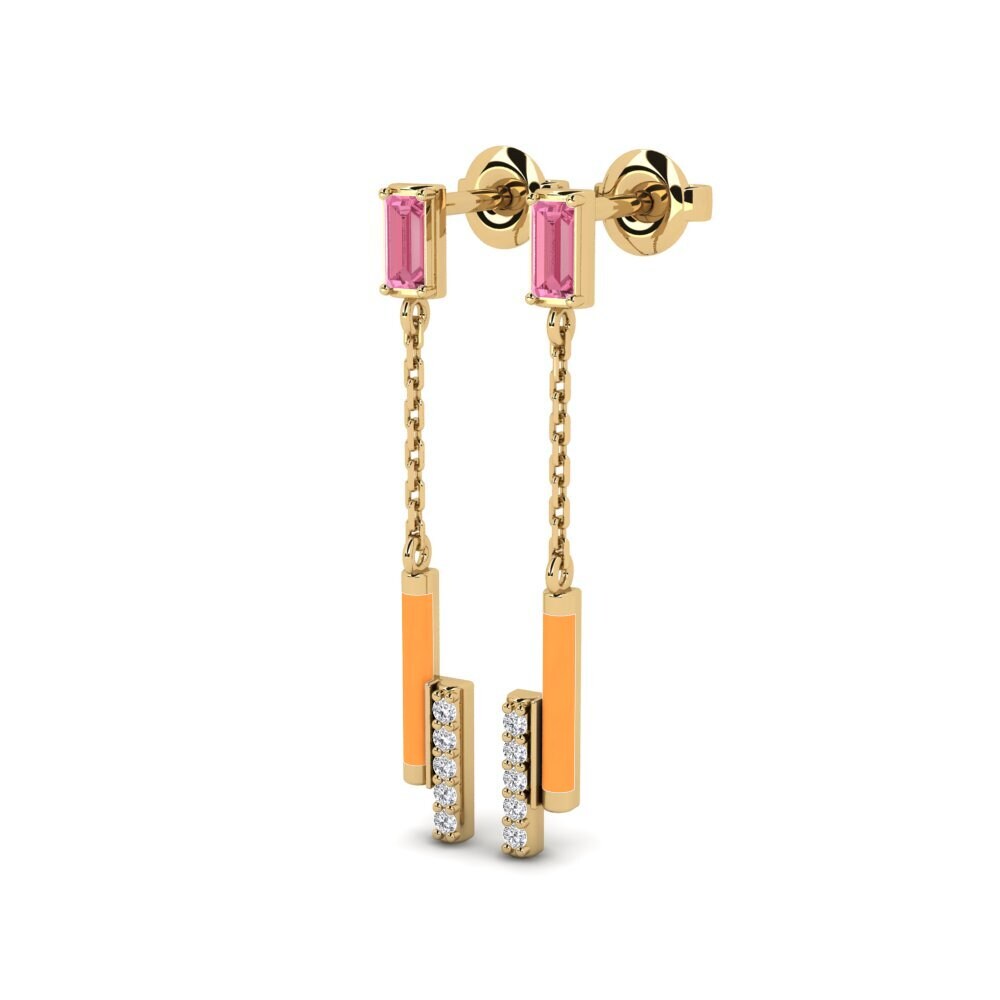 Zaffiro Rosa Orecchino da donna Gramvousa - B