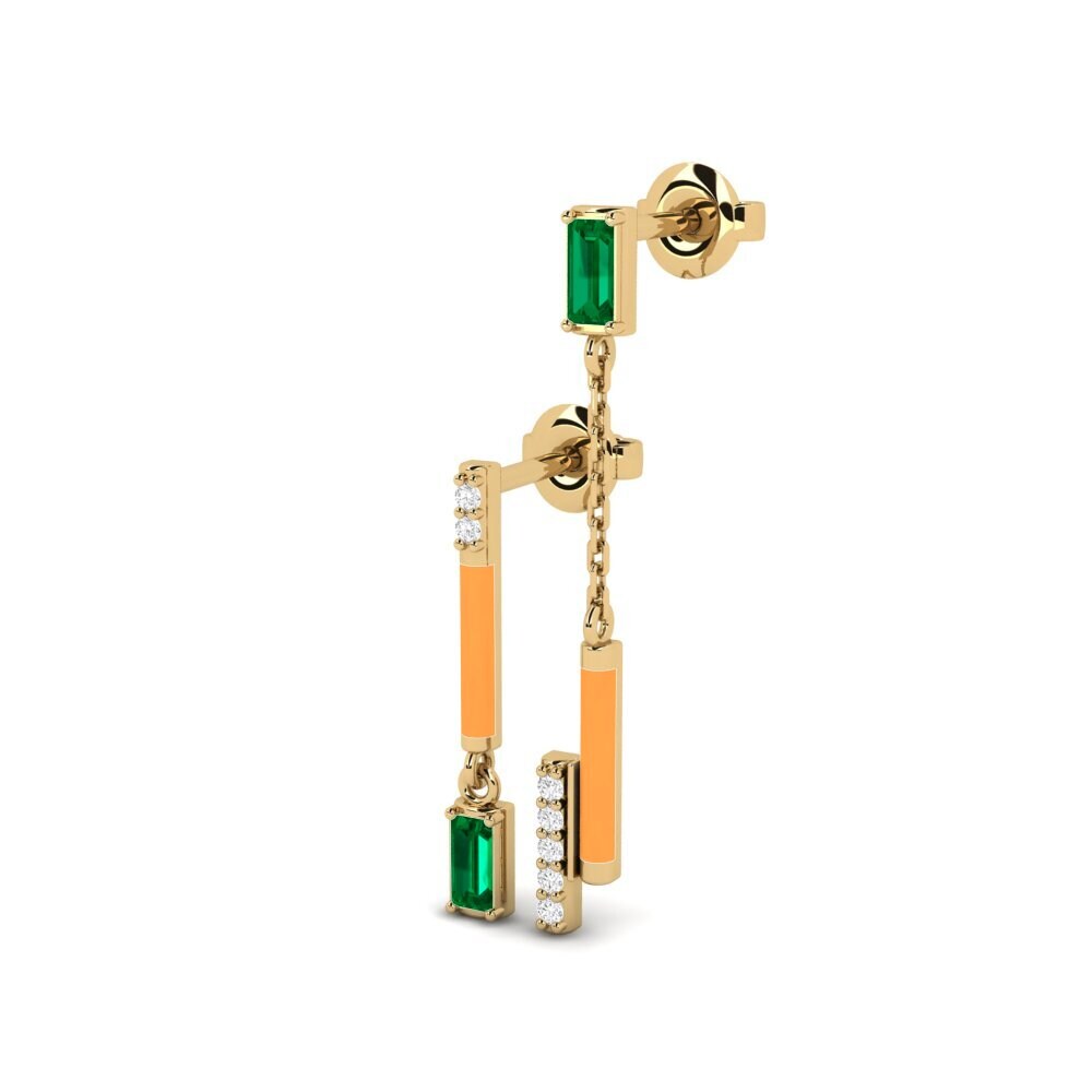 Circonita Verde Pendiente de mujer Gramvousa - SET