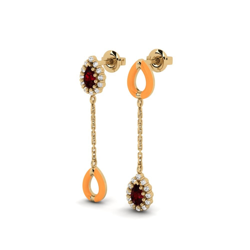 Granate Pendiente de mujer Groton - SET