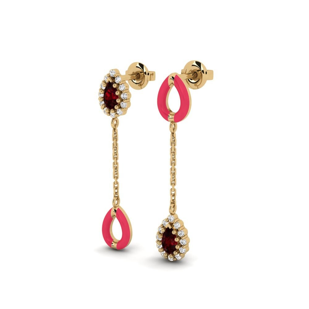 Granate Pendiente de mujer Groton - SET