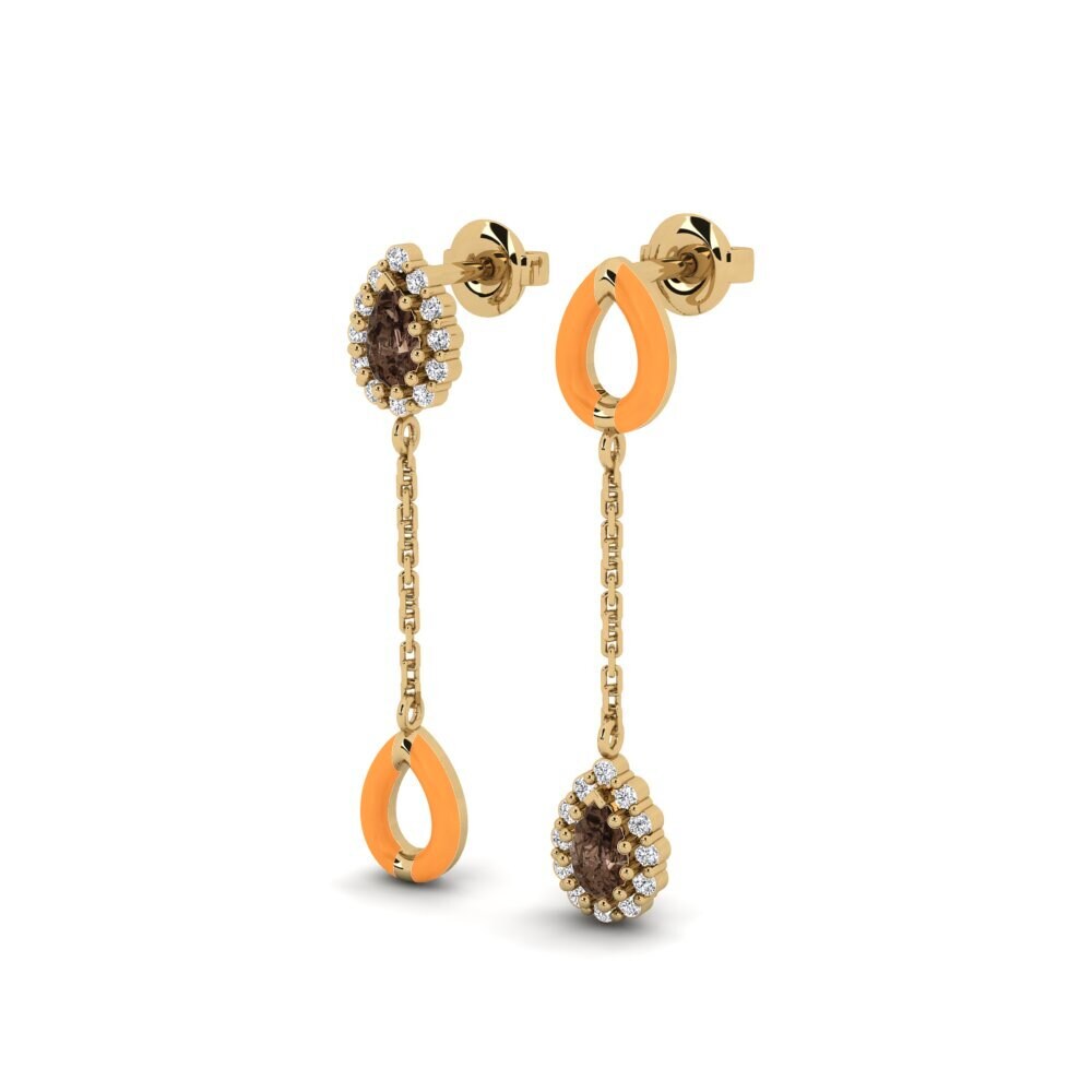 Smoky Quartz Women's Earring Groton - SET