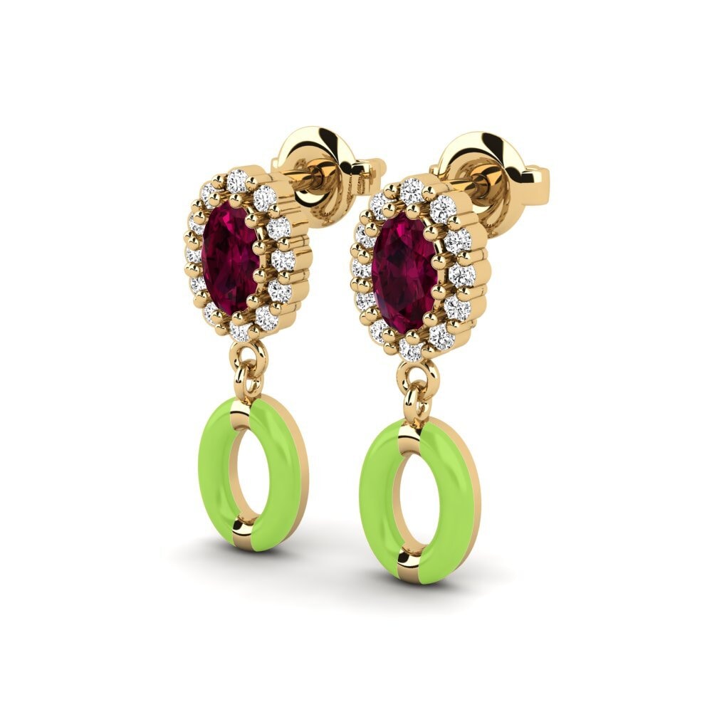 Rhodolite Garnet Women's Earring Guilford - A