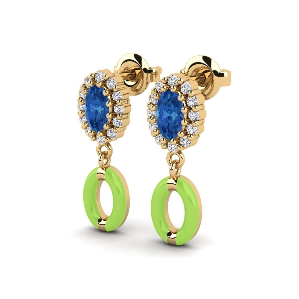 sapphire-zirconia ต่างหู Guilford - A