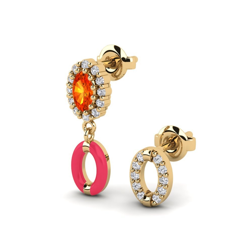 Orange Sapphire Women's Earring Guilford - SET