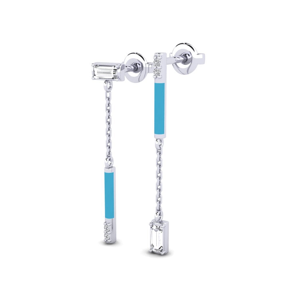 950 Palladium Damen ohrring Imeri
