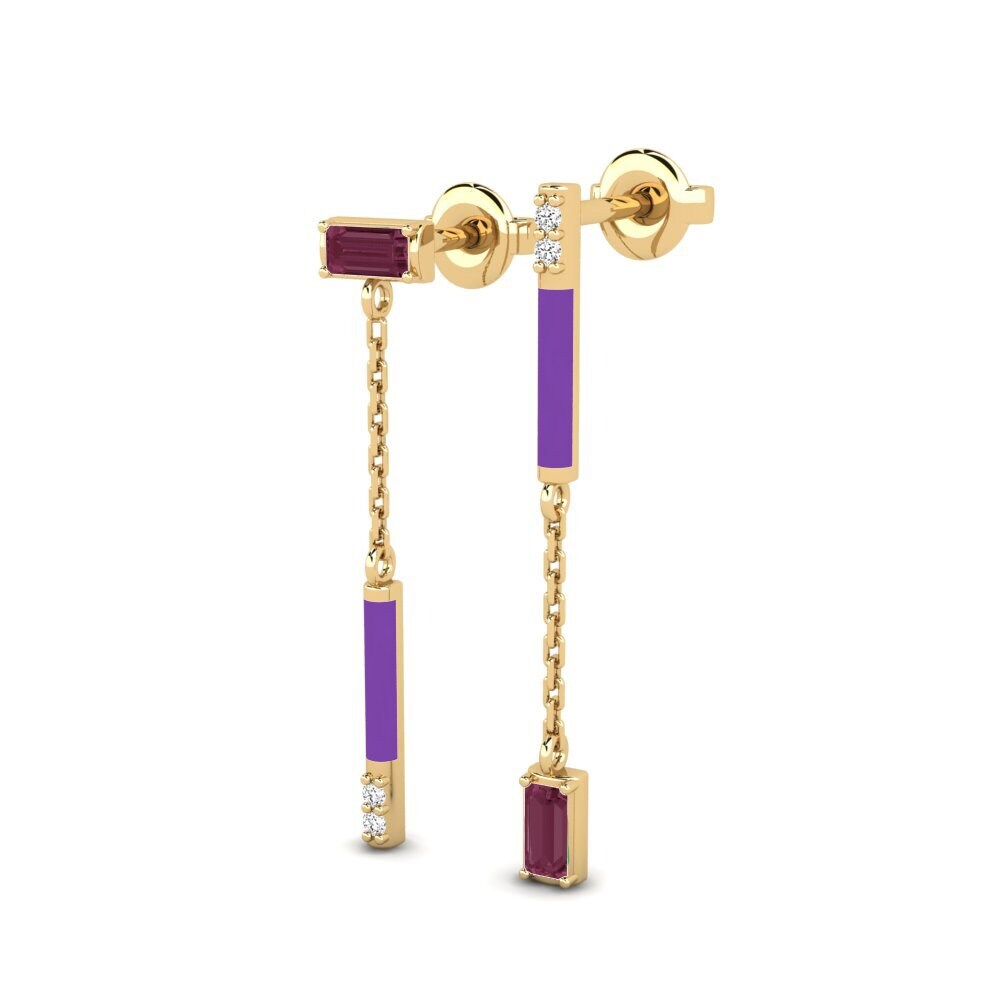 Granate Rhodolite Pendiente de mujer Imeri