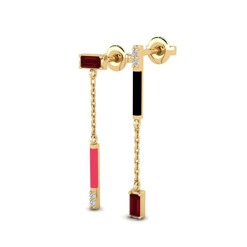 Red Zirconia Women's Earring Imeri