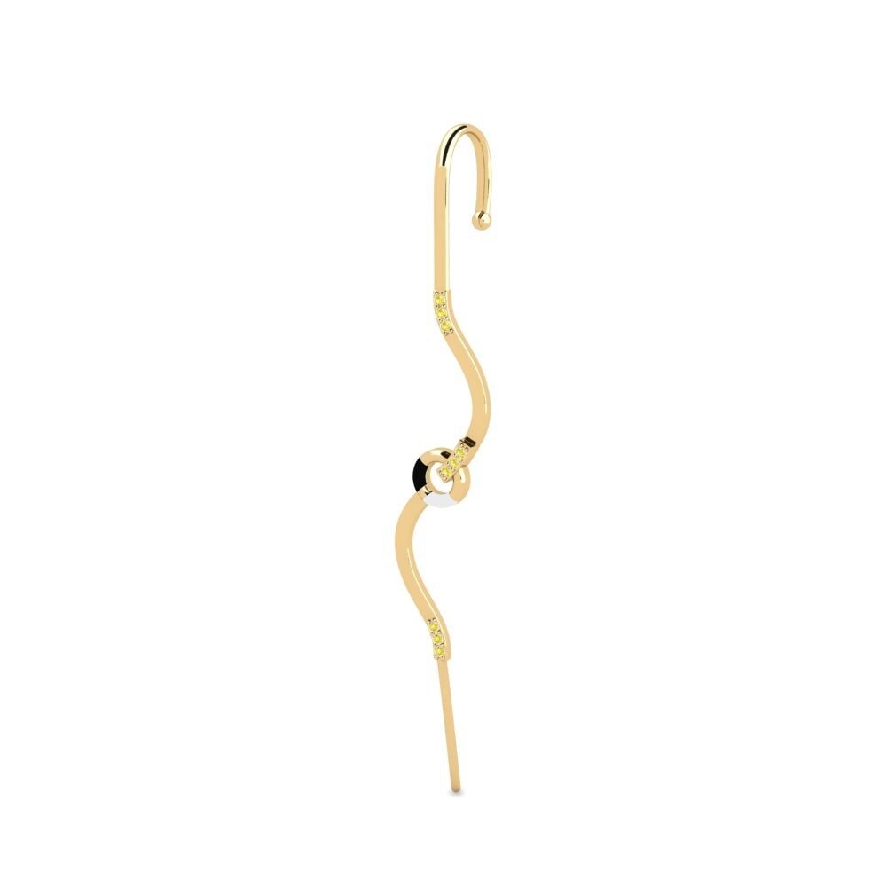 Zafiro amarillo Pendientes Incentive