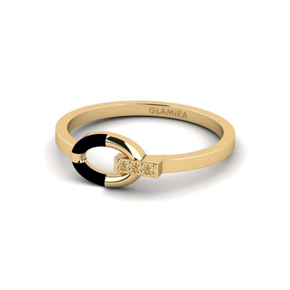 Diamante Marrón Anillo Incorporation