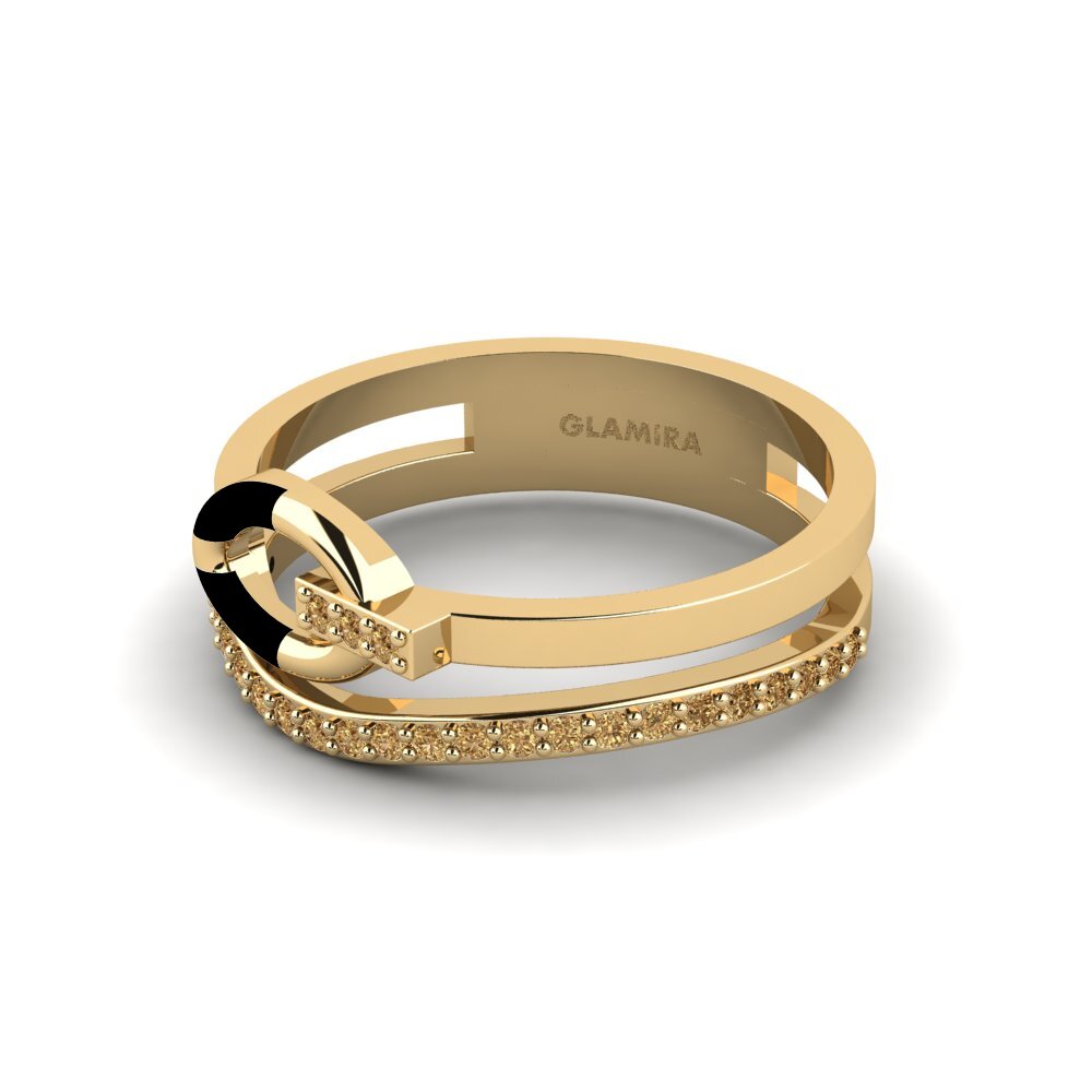 Diamante Marrón Anillo Initiation