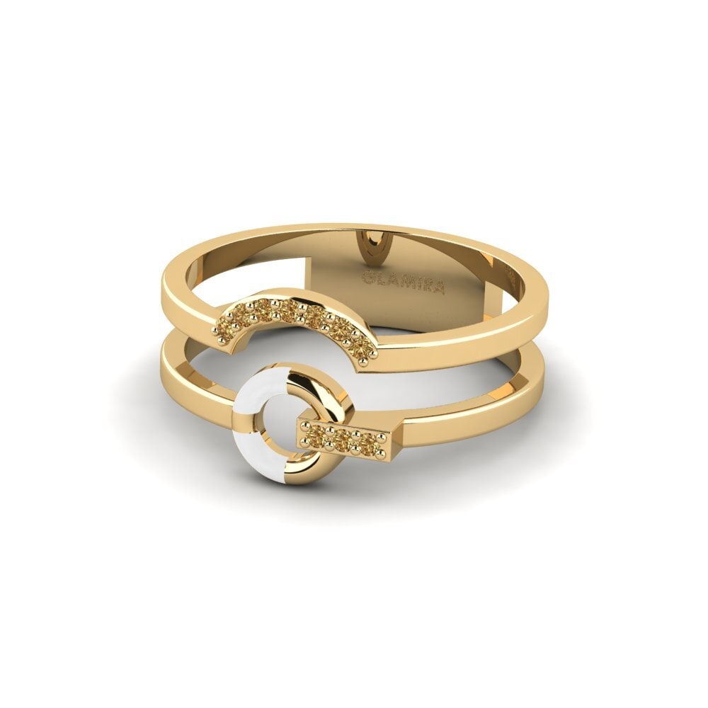 Diamante Marrón Anillo Initiative