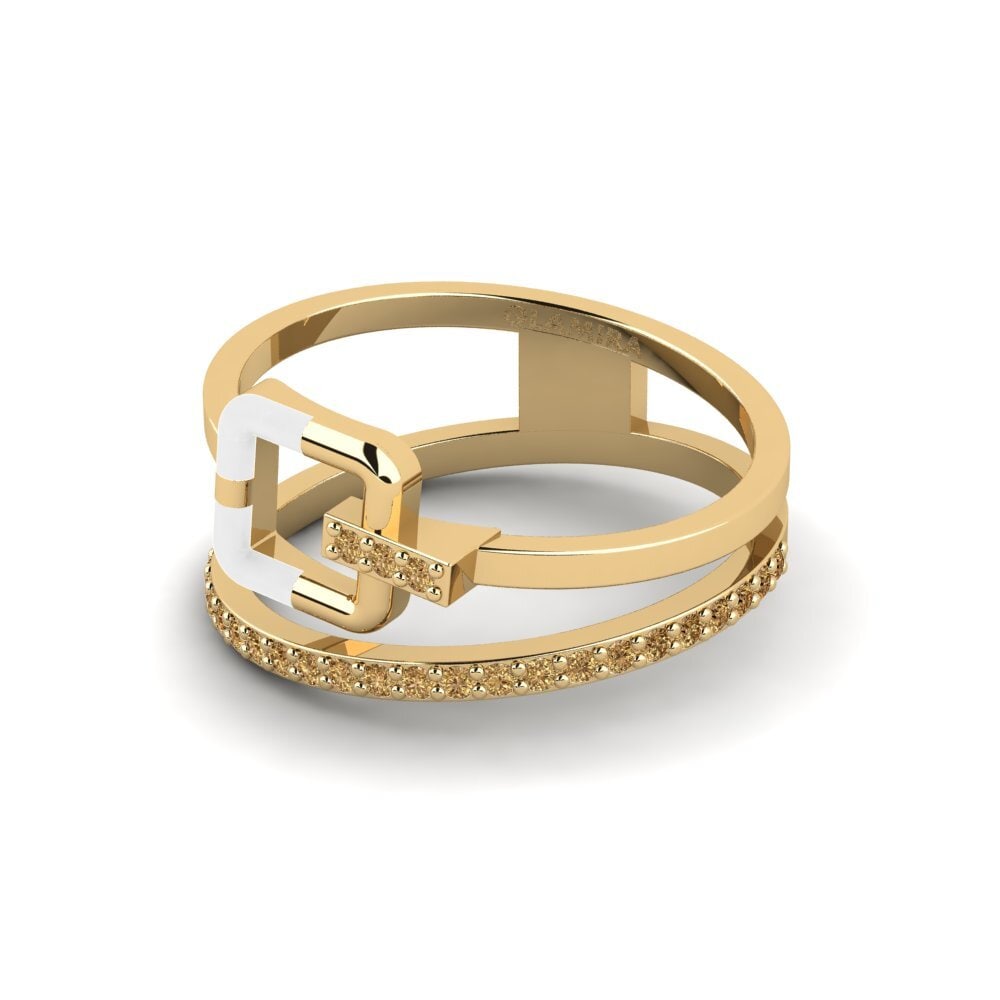 Diamante Marrón Anillo Initiator