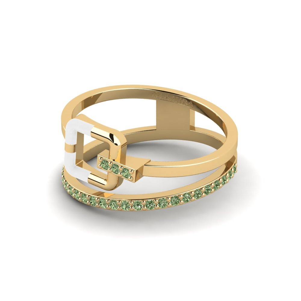 Diamante Verde Anillo Initiator