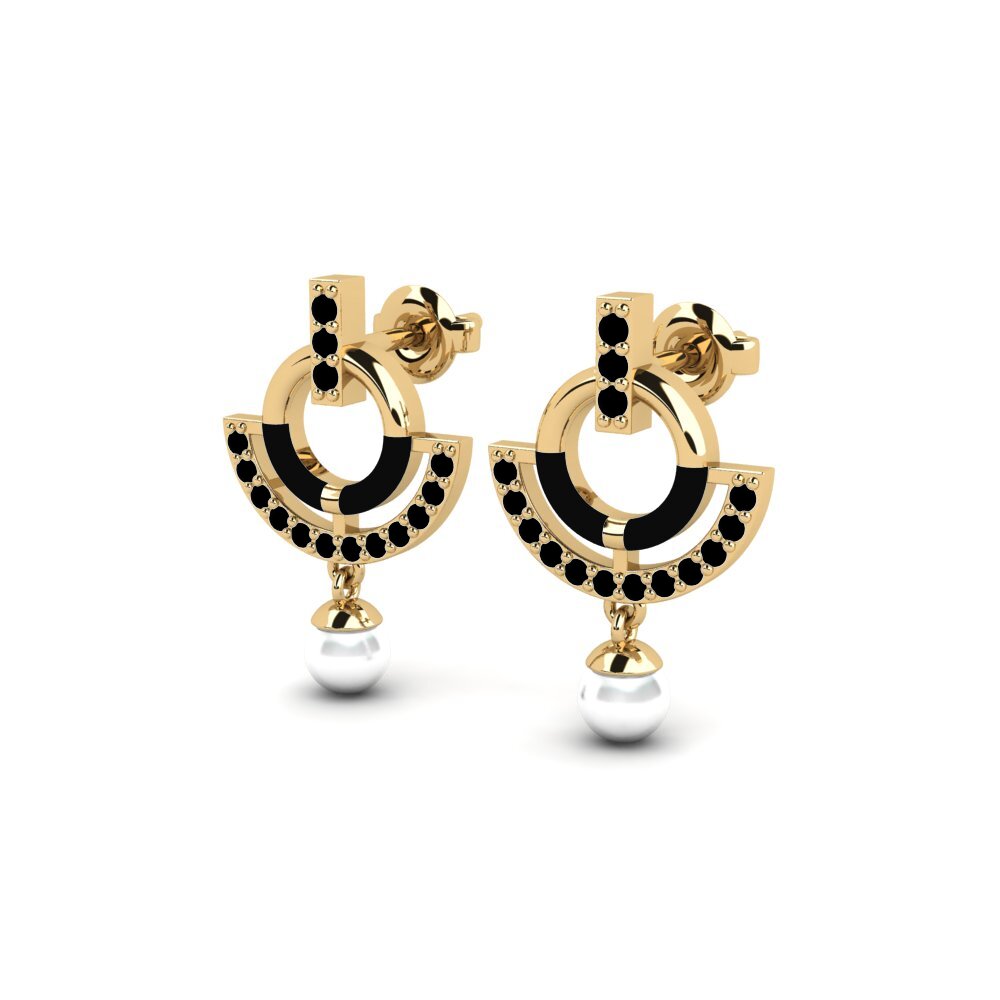 Black Sapphire Women's Earring Intelligent