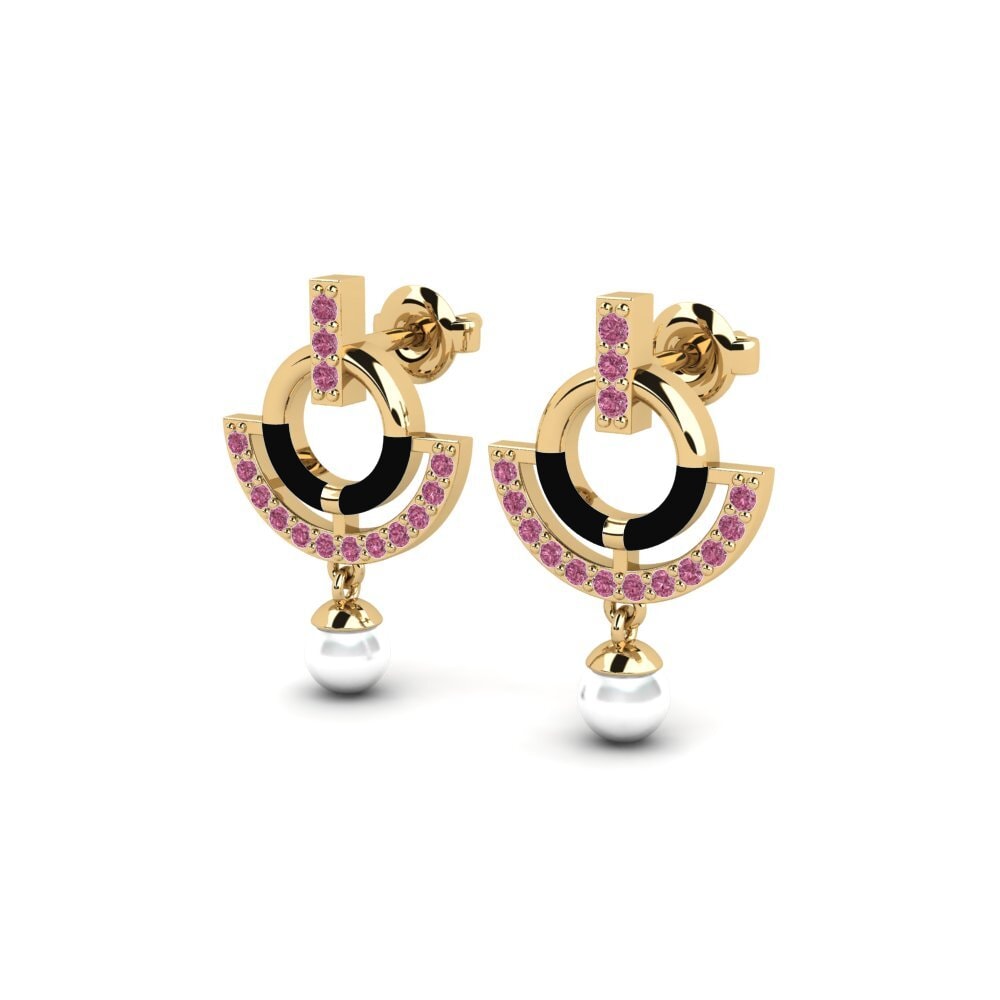 Rhodolite Garnet Women's Earring Intelligent