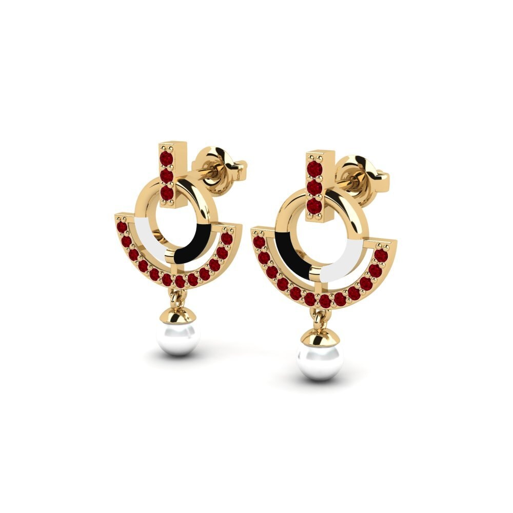 Red Zirconia Women's Earring Intelligent