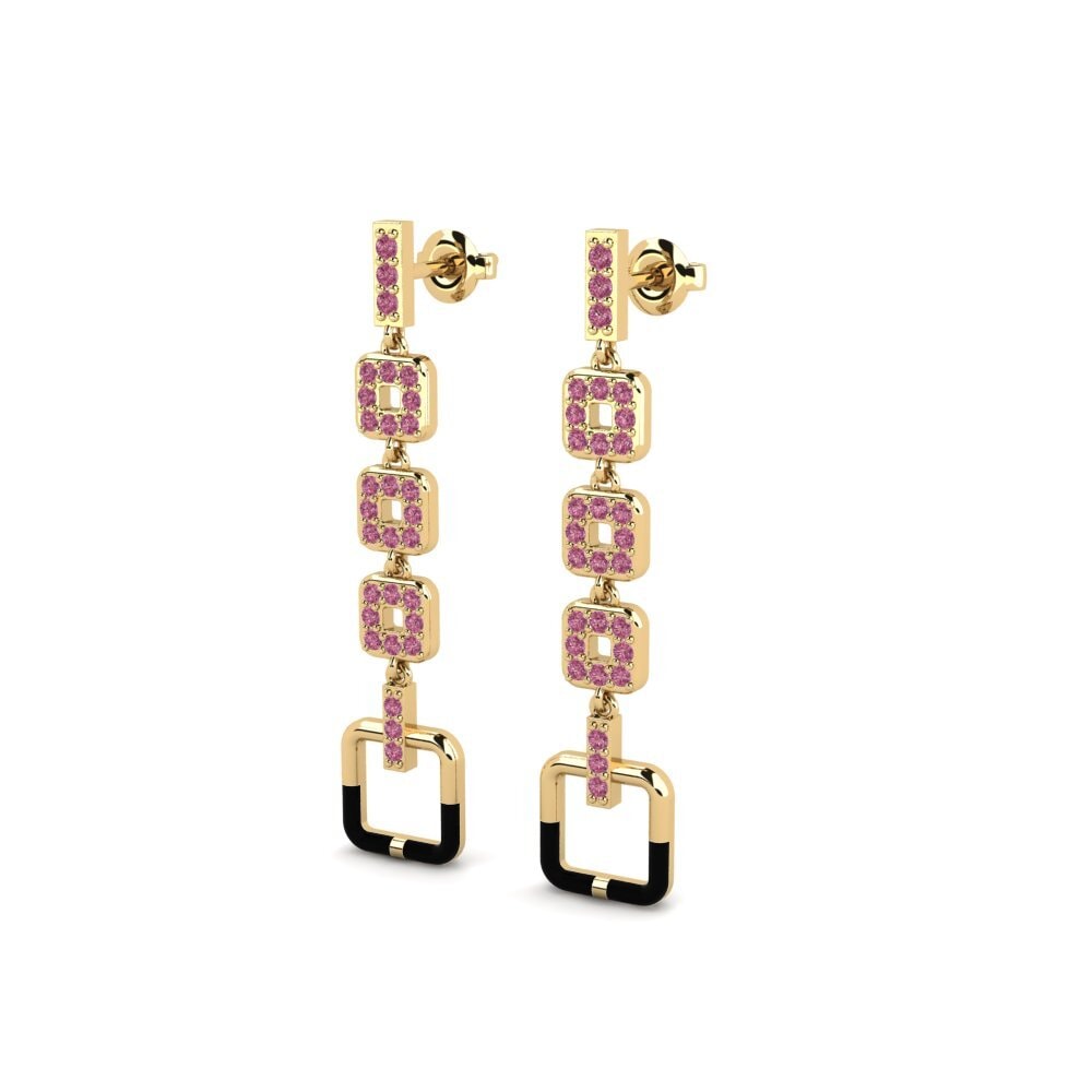 Rhodolite Garnet Women's Earring Intelligently