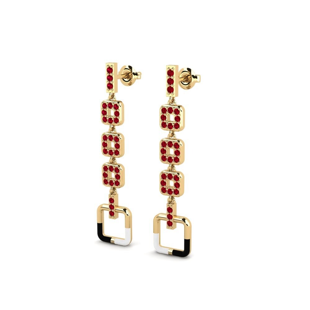 Red Zirconia Women's Earring Intelligently