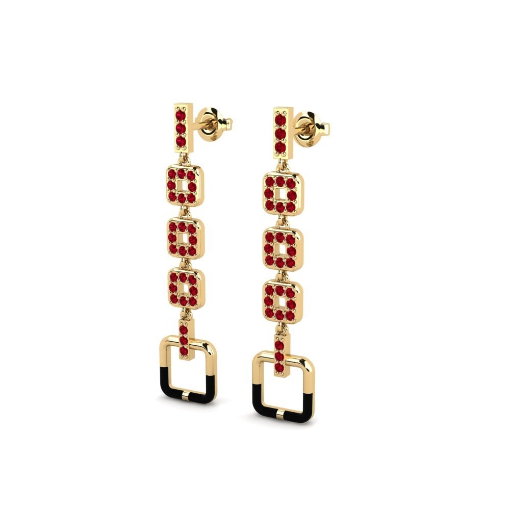 Circonita Roja Pendiente de mujer Intelligently