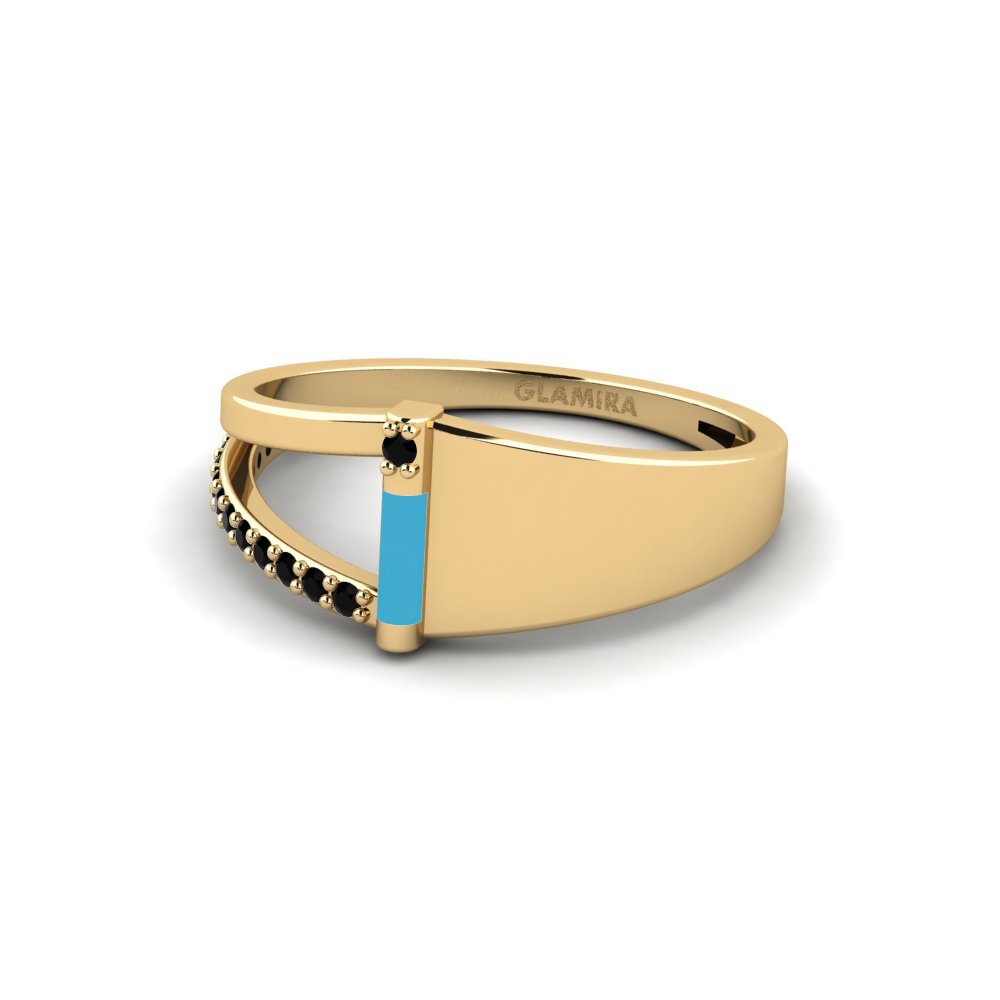 Schwarzer Diamant Ring Naxos