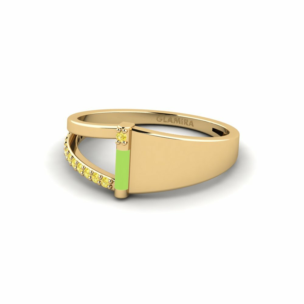Saphir Jaune Bague Naxos