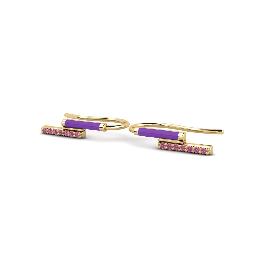 Granate Rhodolite Pendiente de mujer Pandes