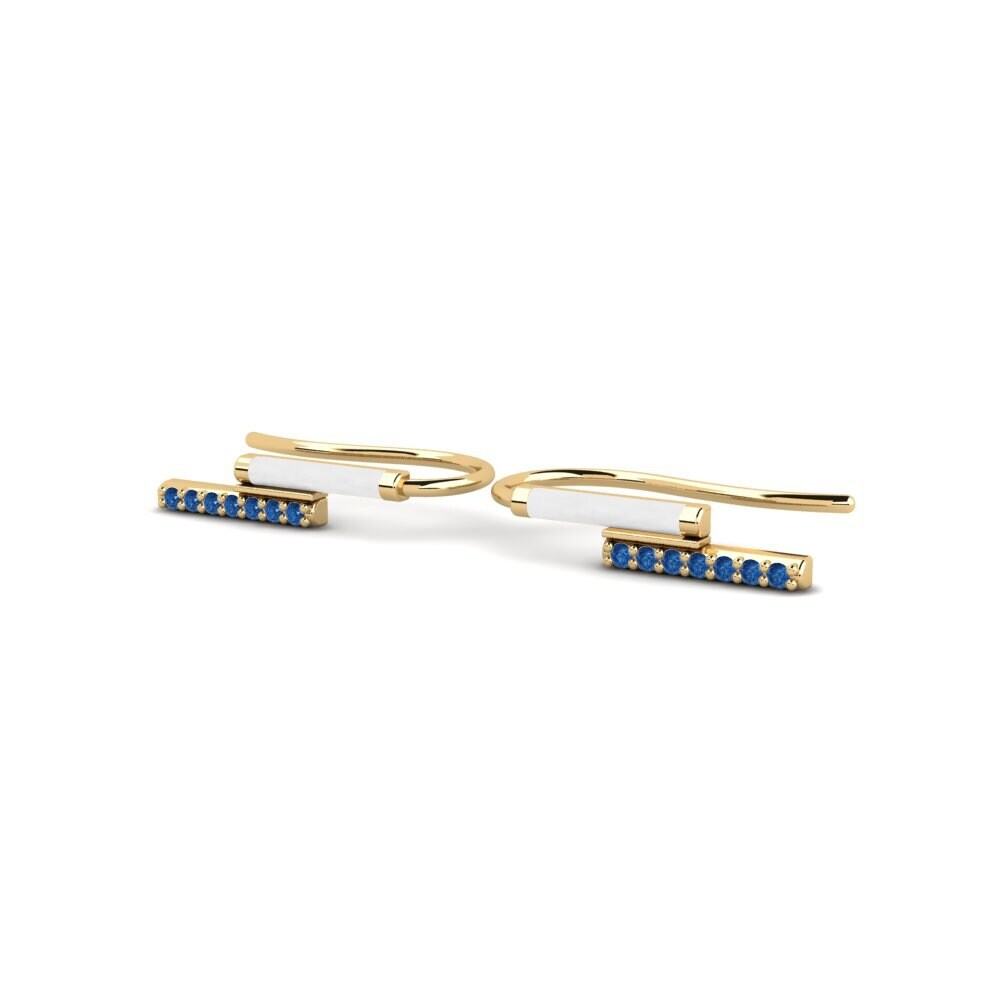 Zircone Blu Scuro Orecchino da donna Pandes