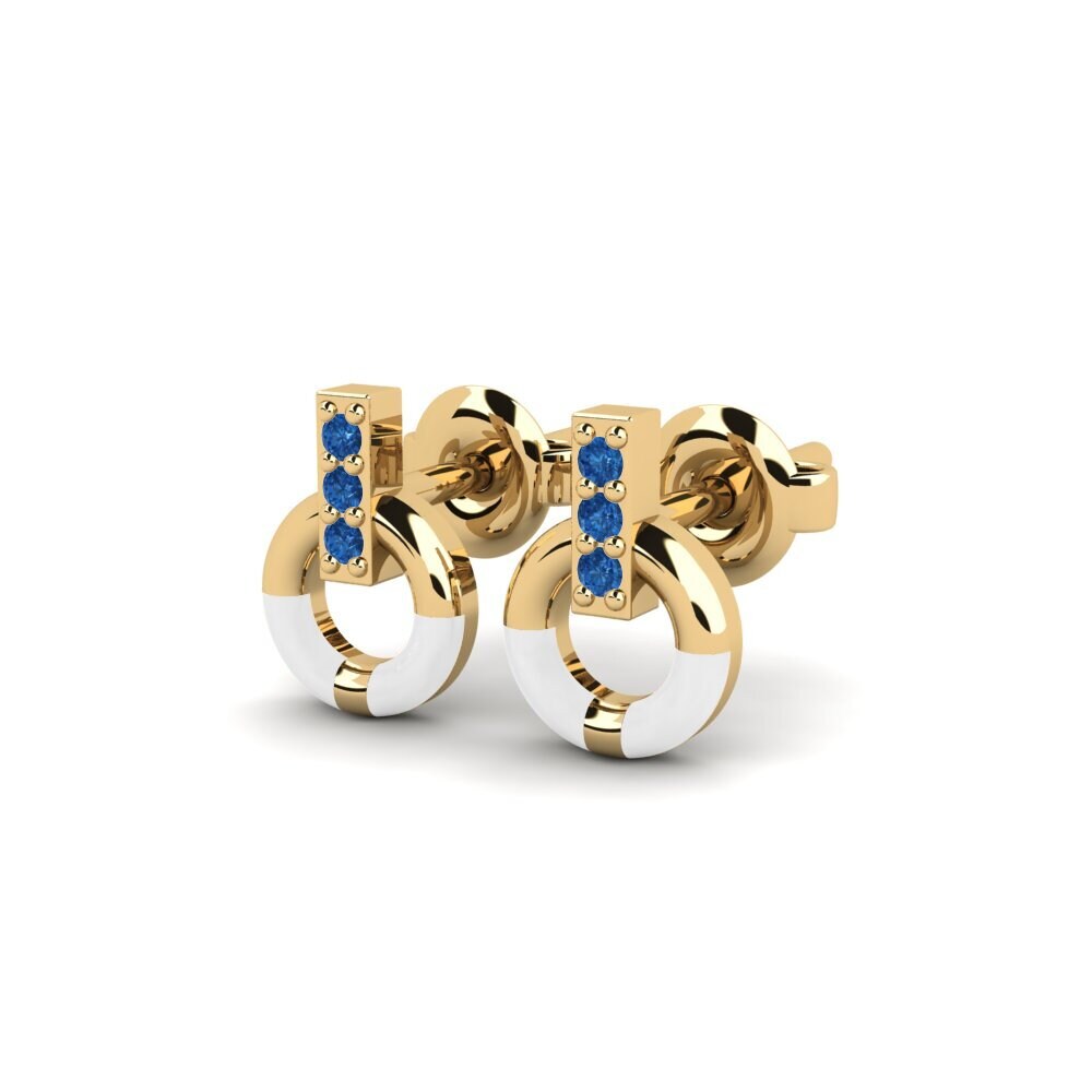 Zircone Blu Scuro Orecchino da donna Pursue