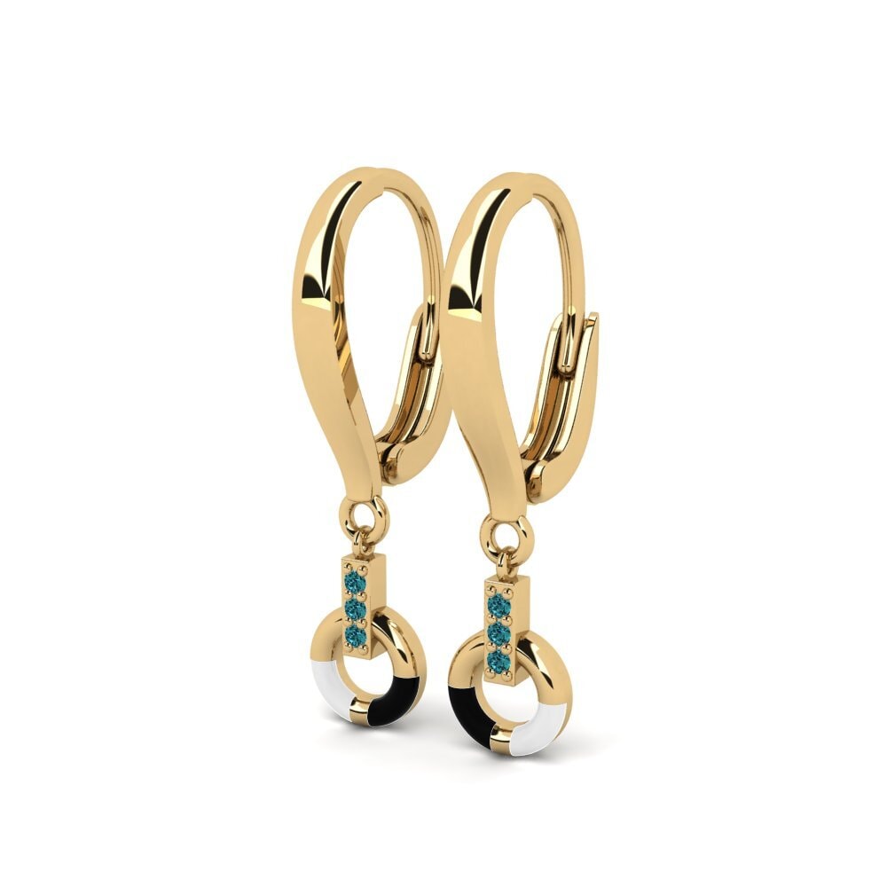 Diamante Azul Pendiente de mujer Reorient