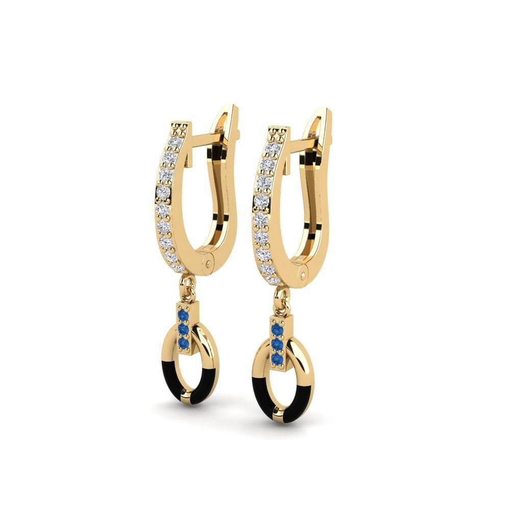 sapphire-zirconia ต่างหู Reorientation