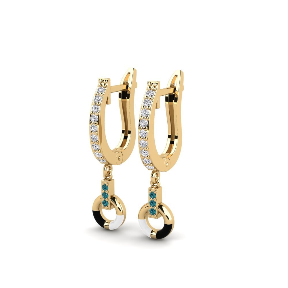 Diamante Azul Pendiente de mujer Revenue