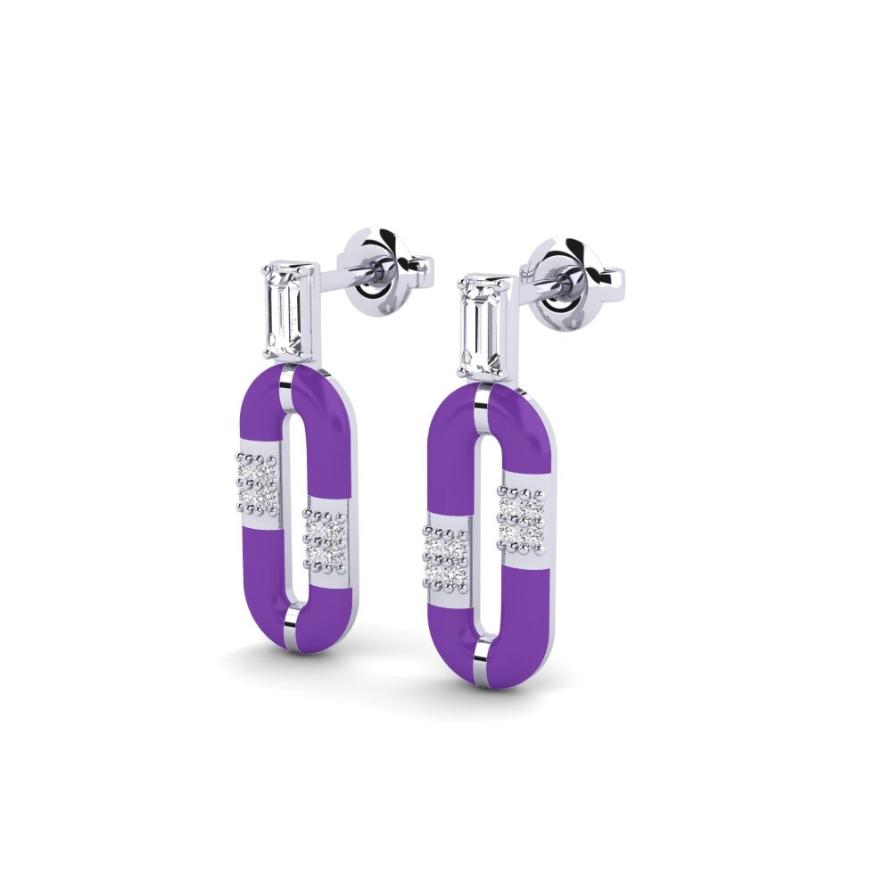 Plata 925 Pendiente de mujer Revythousa
