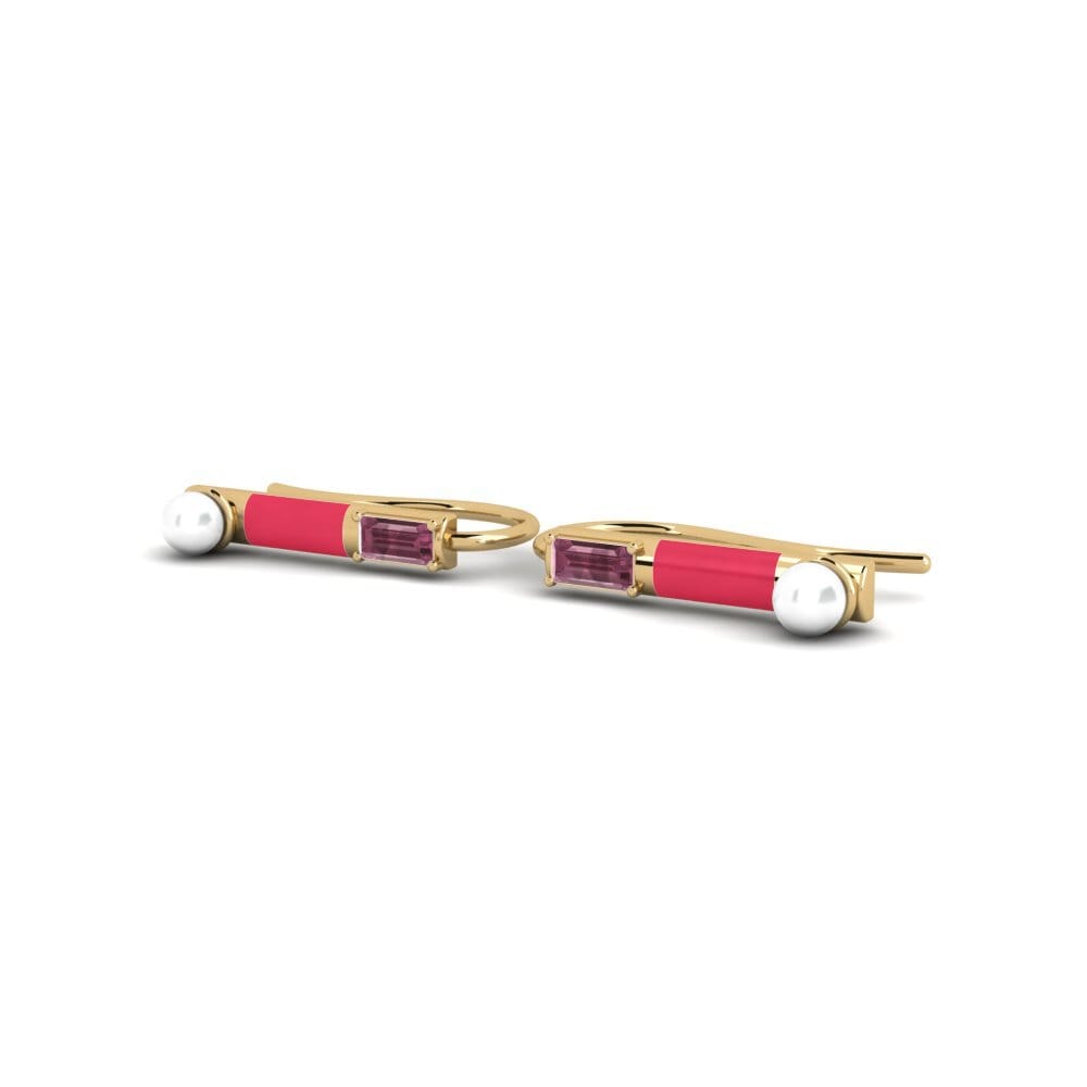 Rhodolite Garnet Women's Earring Romvi
