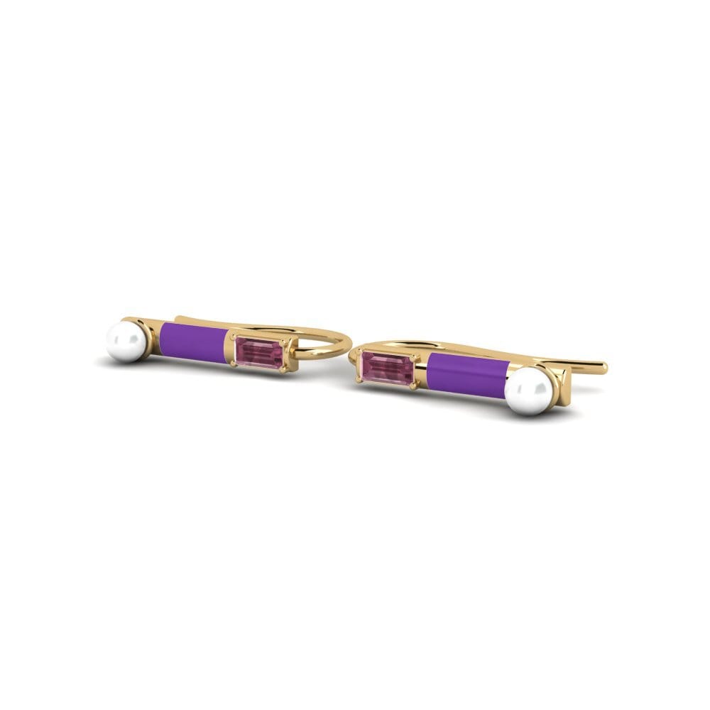 Granate Rhodolite Pendiente de mujer Romvi