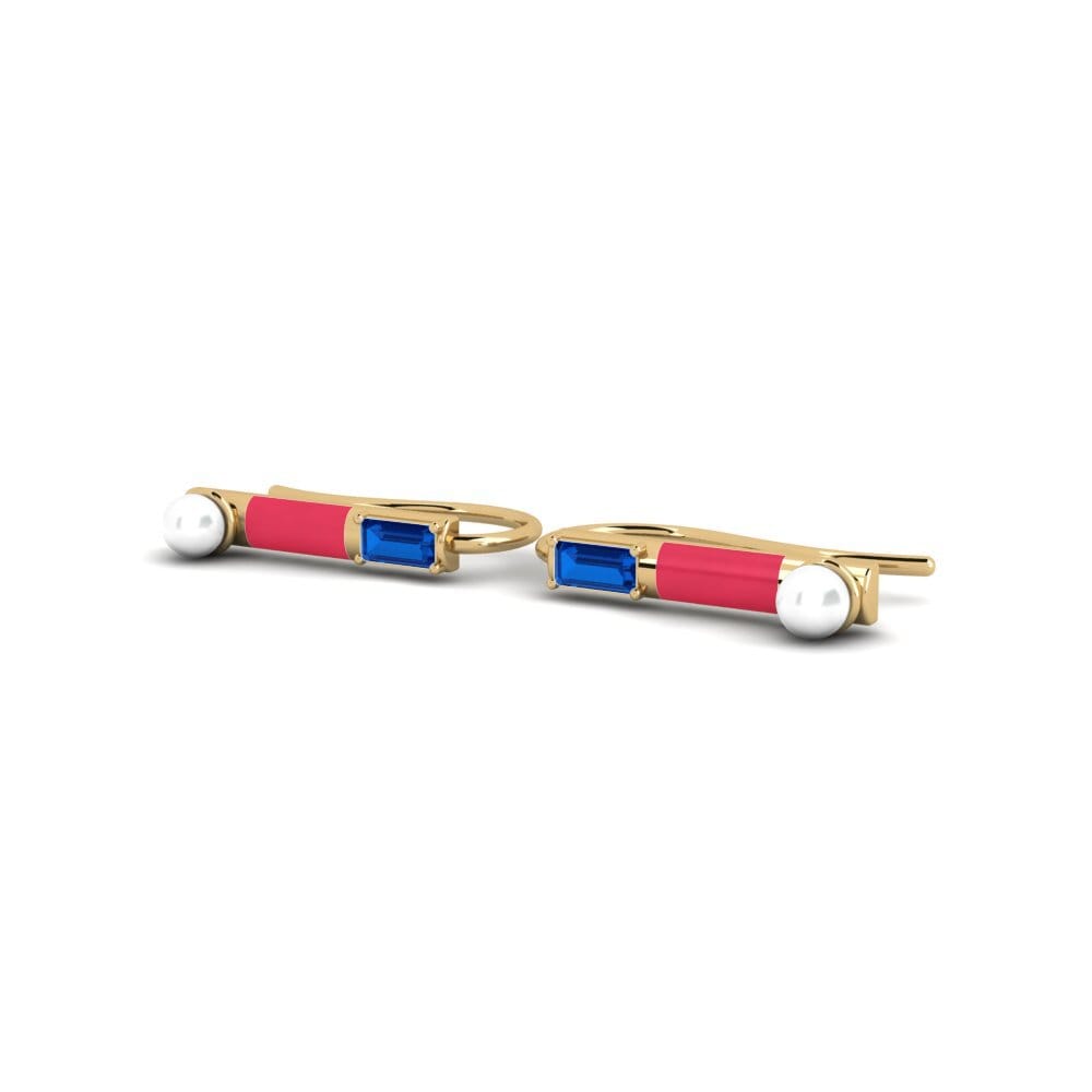 Zircônia azul escuro Brincos Feminino Romvi
