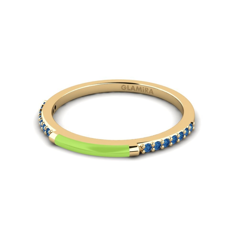 Dunkelblauer Zirkonia Ring Samothraki