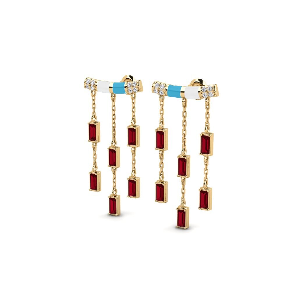 Red Zirconia Women's Earring Spetses