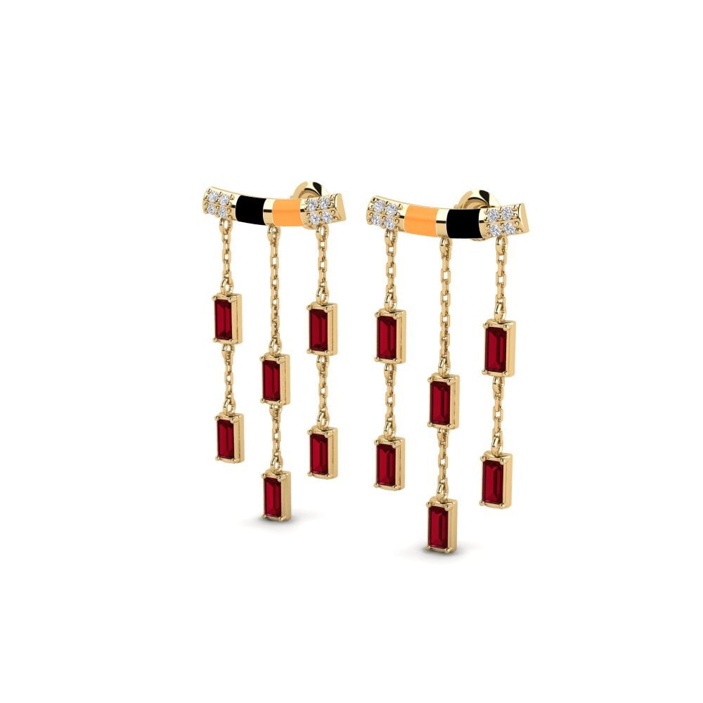 Red Zirconia Women's Earring Spetses