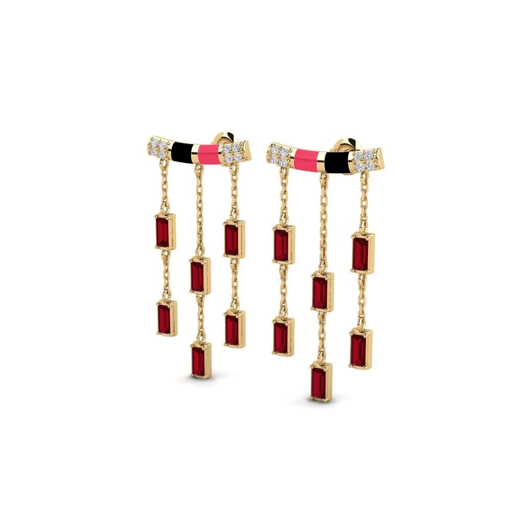 Red Zirconia Women's Earring Spetses
