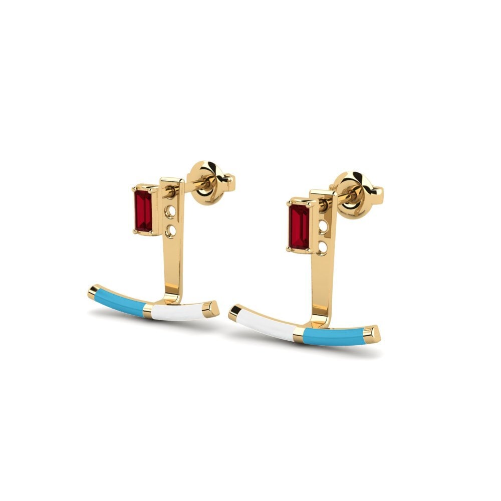 Red Zirconia Women's Earring Spetsopoula