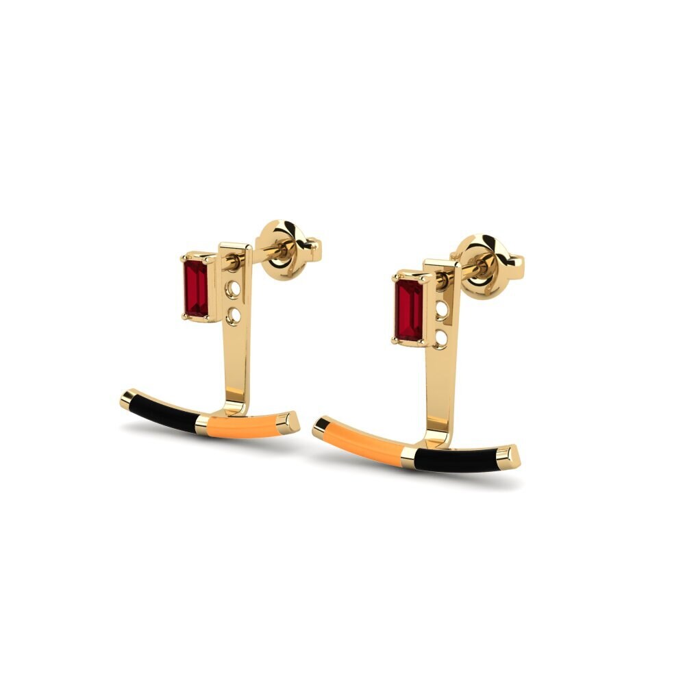 Red Zirconia Women's Earring Spetsopoula