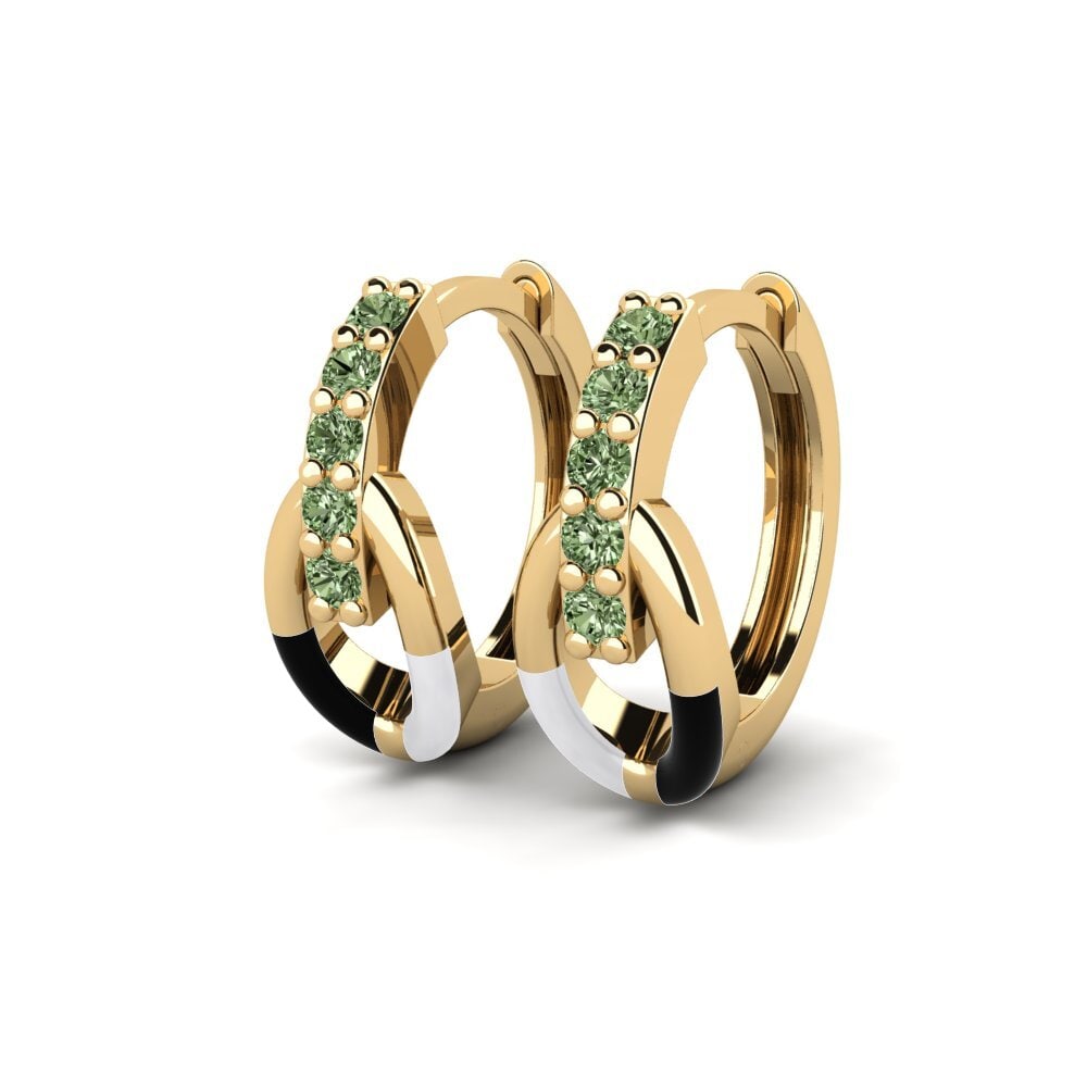 Diamante Verde Brincos Feminino Stabilization