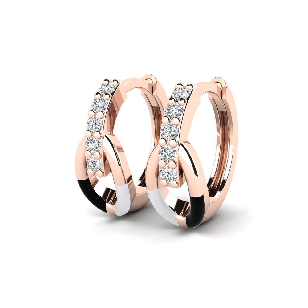 14k Rose Gold Women's Earring Stabilization