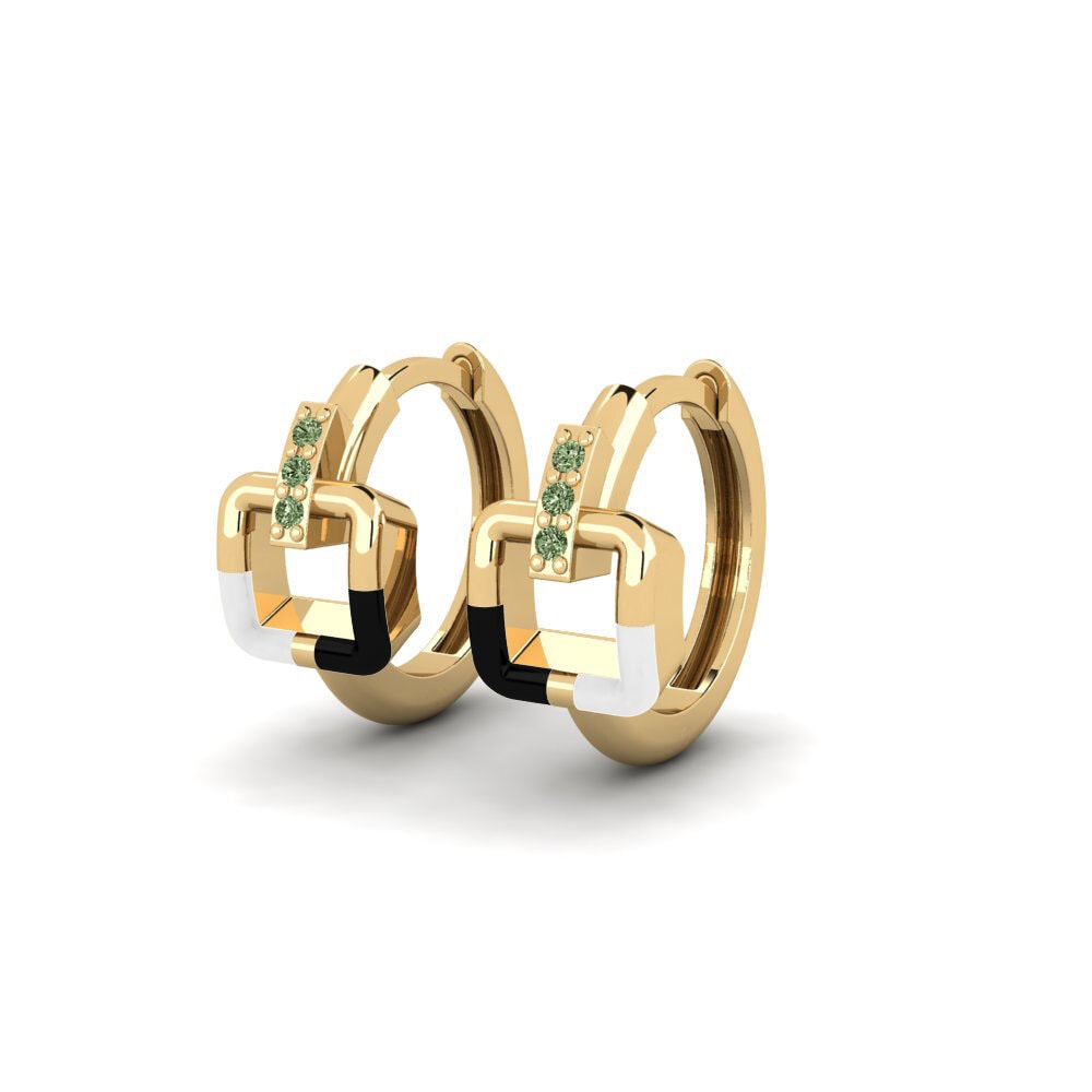 Diamante Verde Brincos Feminino Stabilize