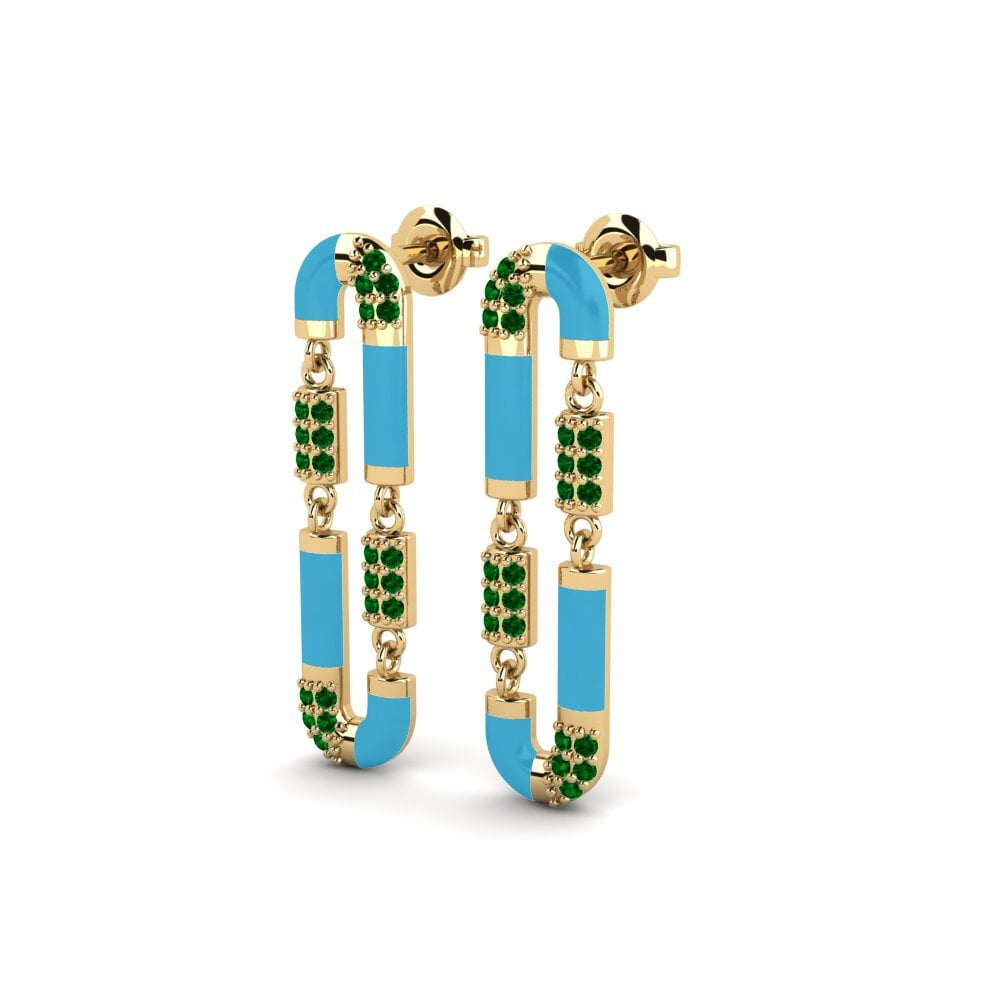 Zircone Verde Orecchino da donna Stavronisi