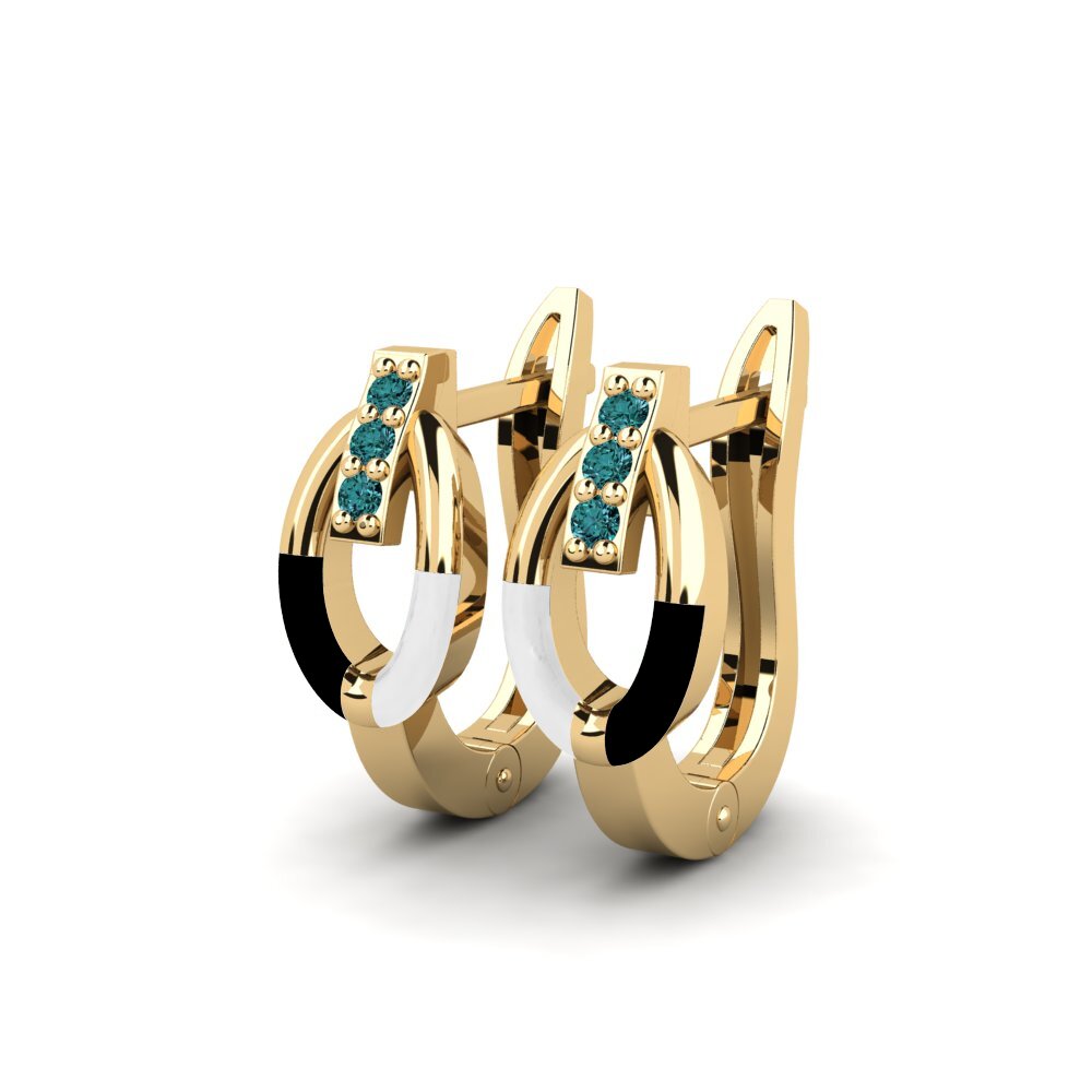 Diamante Azul Pendiente de mujer Sustain