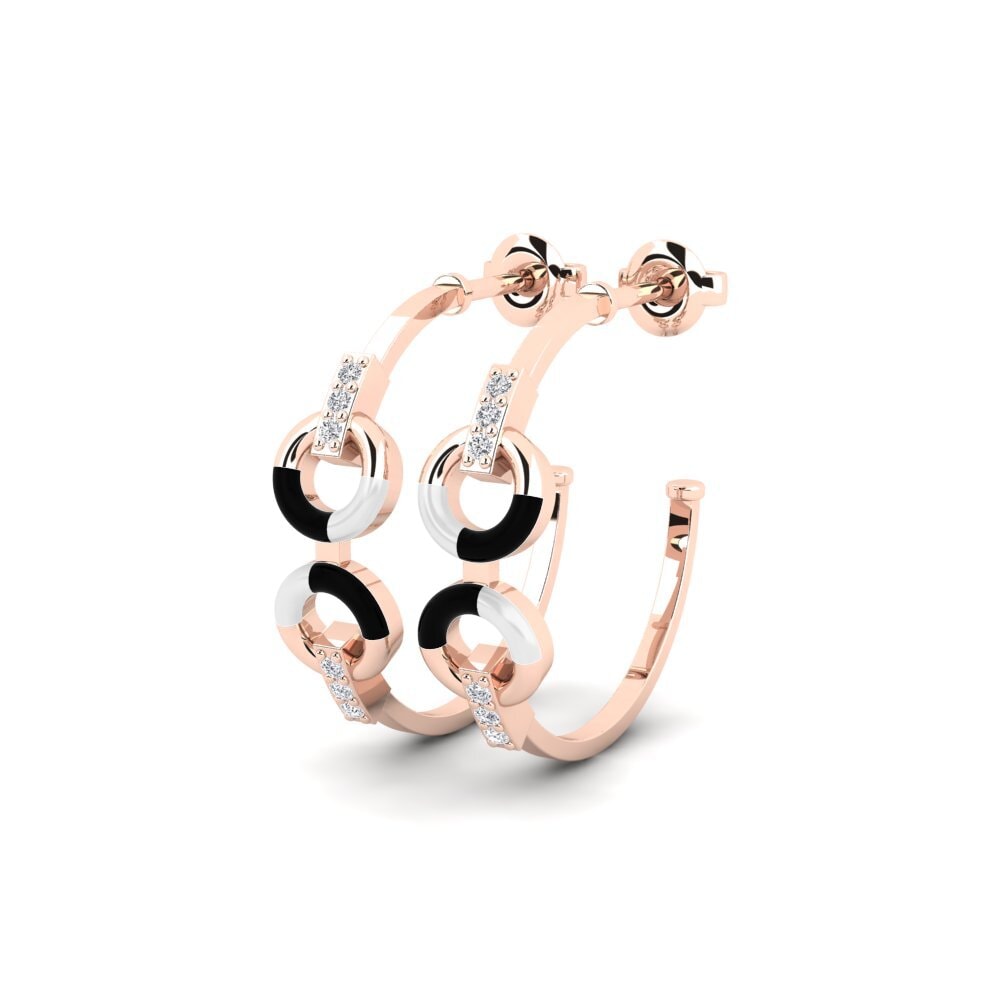 14k Rose Gold Women's Earring Sustenance