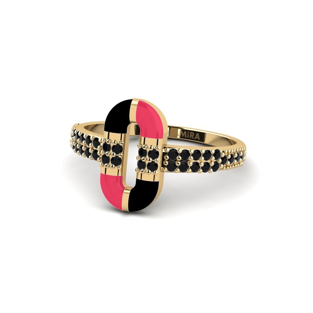 Schwarzer Onyx Ring Thassos