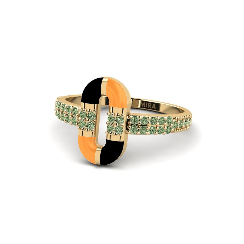 Grüner Diamant Ring Thassos